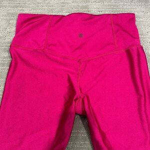 Athleta LARGE Shimmer Pink Leggings